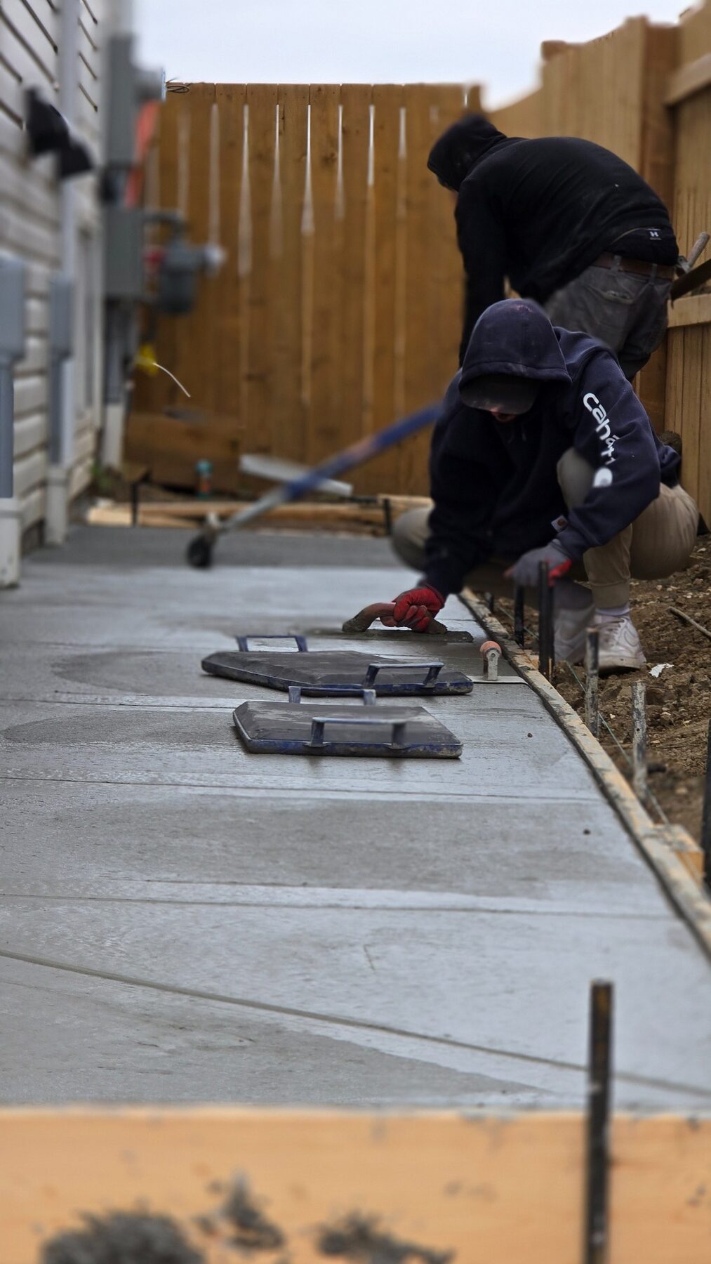 Jobsite photo with The Canadian Yard branding