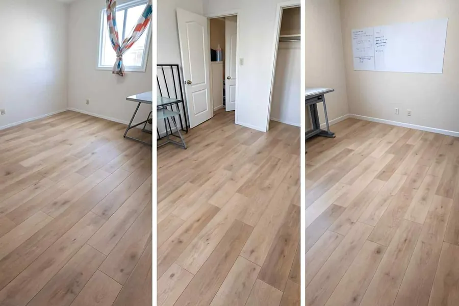 New residential flooring installed in a Saskatoon living space