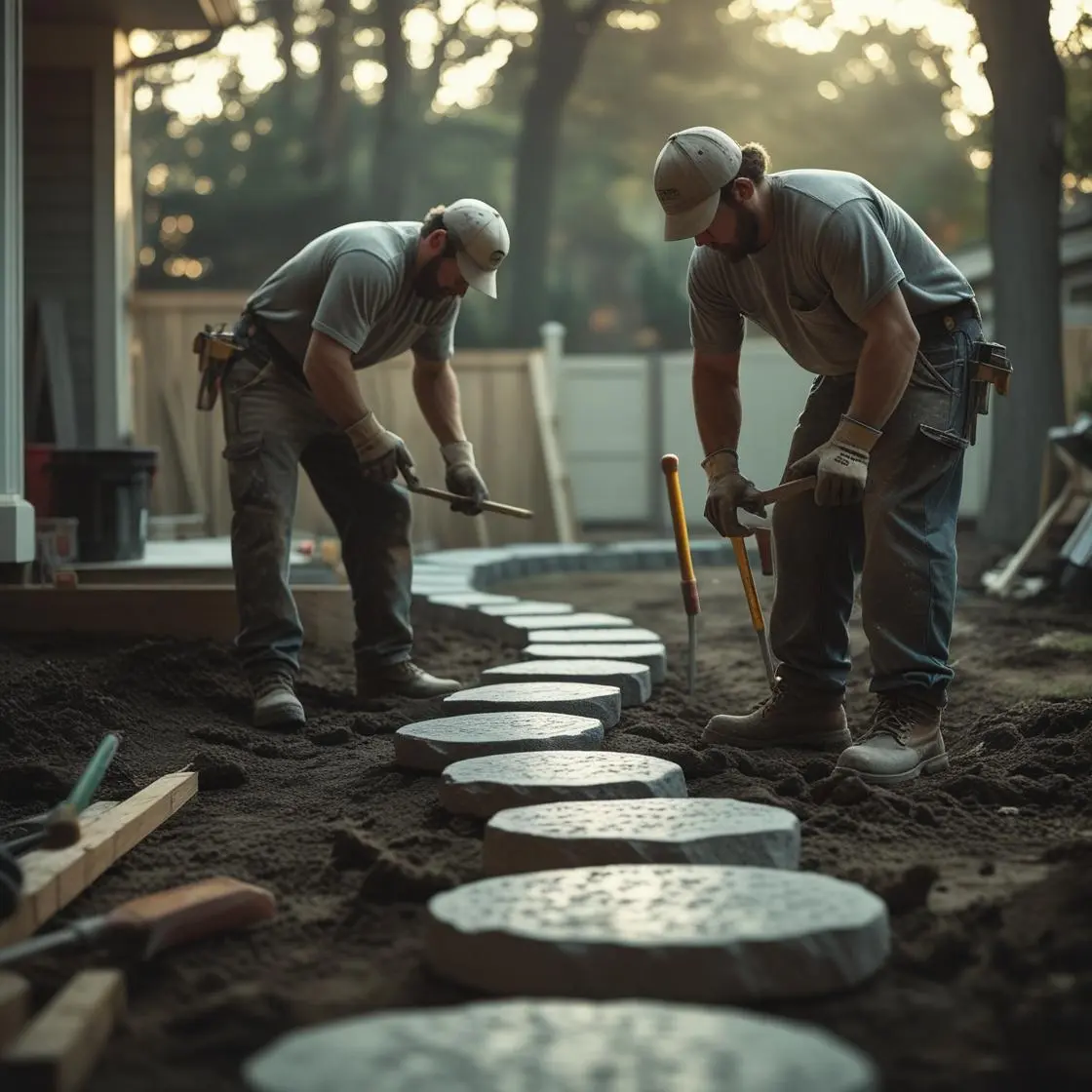 Step Stone Walkway