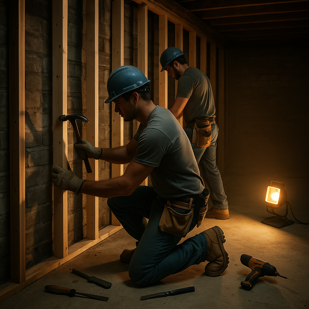 Basement Renovation in Progress